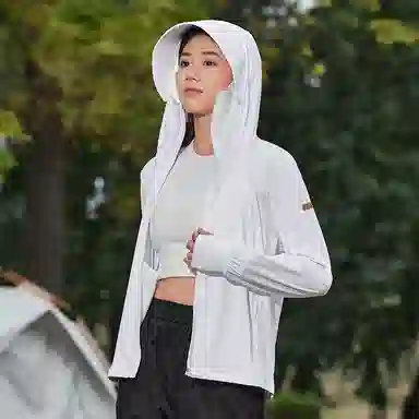 【dme】 潮流个性城市学院风登山跑步健身简约户外纯色凉感连帽轻薄通勤无性别主义外套 凉感透气速干防晒服 男女同款