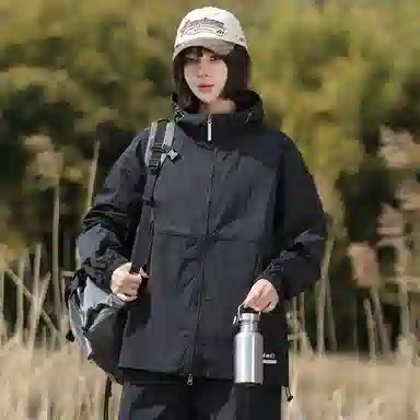 【dme】 美式复古机能风薄款凉感宽松连帽长袖基础款时尚简约百搭休闲 凉感透气速干防晒服 男女同款