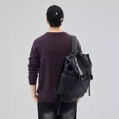 【dme】 圆领套头基础款宽松百搭纯色毛衣 男女同款