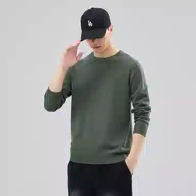 【dme】 圆领套头基础款宽松百搭纯色毛衣 男女同款