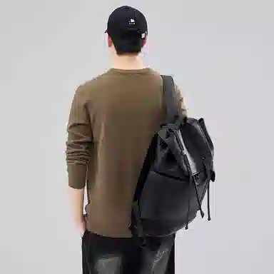 【dme】 圆领套头基础款宽松百搭纯色毛衣 男女同款