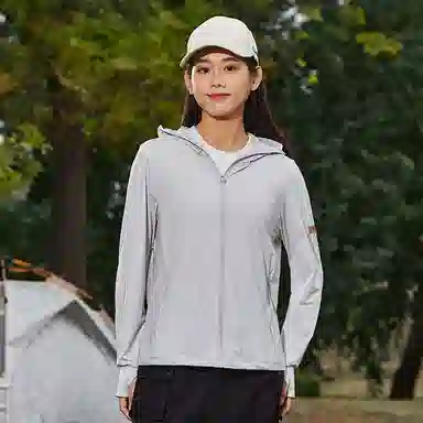 【dme】 潮流个性城市学院风登山跑步健身简约户外纯色凉感连帽轻薄通勤无性别主义外套 凉感透气速干防晒服 男女同款