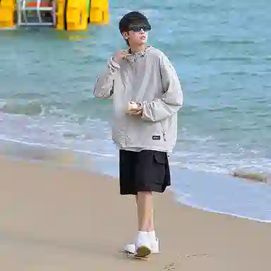 【dme】 美式潮牌超薄款凉感宽松连帽基础款时尚简约百搭休闲防晒服 男女同款