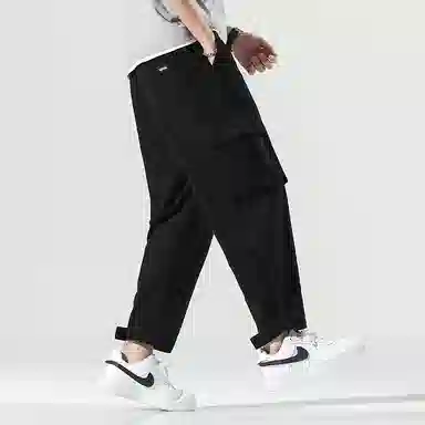 【dme】 纯色时尚大口袋设计感舒适简约户外机能风百搭宽松垂感休闲直筒工装裤 男女同款