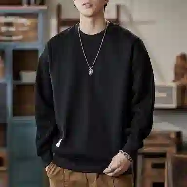 【dme】 基础款圆领时尚纯色毛衣 男女同款