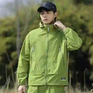 【dme】 美式潮流个性机能风登山跑步健身简约户外纯色凉感连帽轻薄通勤无性别主义外套防晒服 男女同款