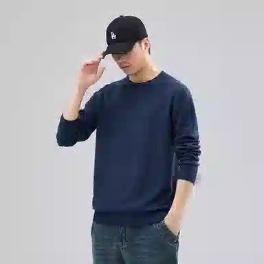 【dme】 圆领套头基础款宽松百搭纯色毛衣 男女同款