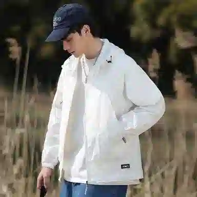 【dme】 美式潮流个性机能风登山跑步健身简约户外纯色凉感连帽轻薄通勤无性别主义外套防晒服 男女同款