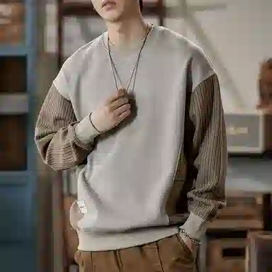 【dme】 基础款圆领时尚纯色毛衣 男女同款