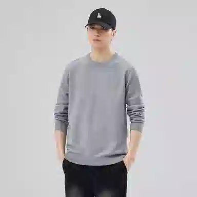 【dme】 圆领套头基础款宽松百搭纯色毛衣 男女同款