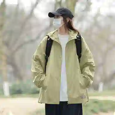 【dme】 美式潮流个性城市通勤登山跑步健身简约户外纯色连帽无性别主义外套 凉感透气速干防晒服 男女同款