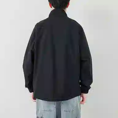 【dme】 美式复古立领纯色宽松百搭防风夹克外套 男女同款