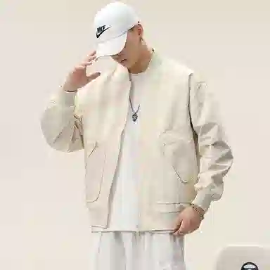 【dme】  美式高街复古休闲简约纯色宽松百搭棒球服 男女同款