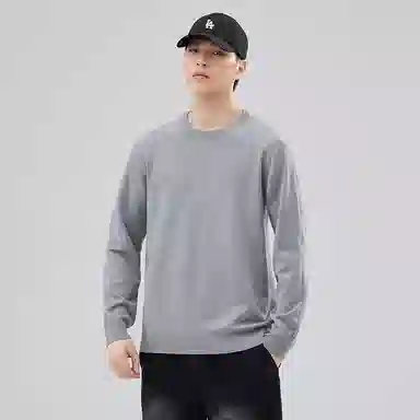 【dme】 圆领套头基础款宽松百搭纯色毛衣 男女同款