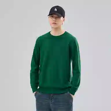 【dme】 圆领套头基础款宽松百搭纯色毛衣 男女同款