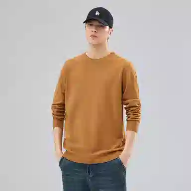 【dme】 圆领套头基础款宽松百搭纯色毛衣 男女同款