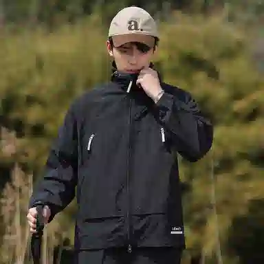 【dme】 美式潮流个性机能风登山跑步健身简约户外纯色凉感连帽轻薄通勤无性别主义外套防晒服 男女同款