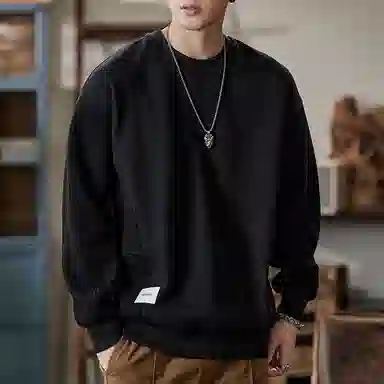 【dme】 基础款圆领时尚纯色毛衣 男女同款