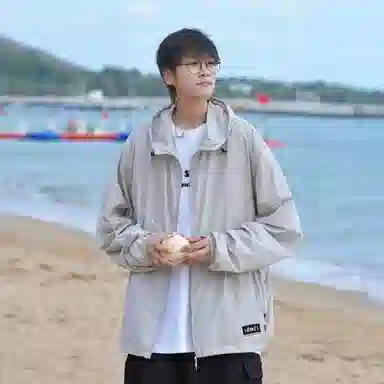 【dme】 美式潮牌超薄款凉感宽松连帽基础款时尚简约百搭休闲防晒服 男女同款