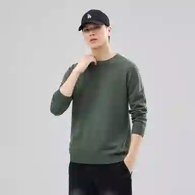 【dme】 圆领套头基础款宽松百搭纯色毛衣 男女同款