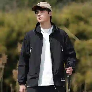 【dme】 美式潮流个性机能风登山跑步健身简约户外纯色凉感连帽轻薄通勤无性别主义外套防晒服 男女同款