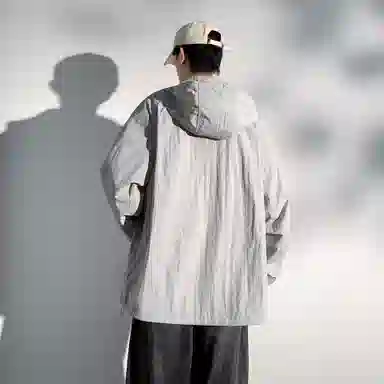 【dme】 美式潮流个性城市通勤登山跑步健身简约户外纯色连帽无性别主义外套 凉感透气速干防晒服 男女同款