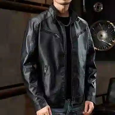 dme Classic Biker Leather Jacket