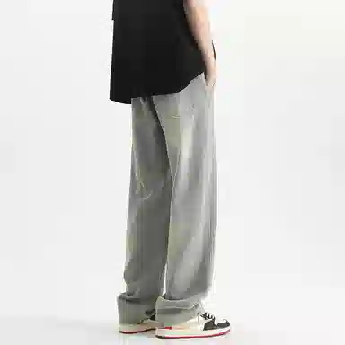 【dme】 美式潮牌显瘦休闲直筒舒适凉感高街宽松阔腿牛仔裤 男女同款