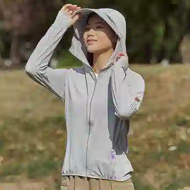 【dme】 超薄弹力冰感休闲百搭可拆卸加宽帽檐防晒服 男女同款