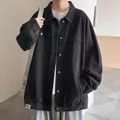 【dme】 时尚简约百搭宽松工装夹克水洗美式复古潮流痞帅牛仔外套 男女同款