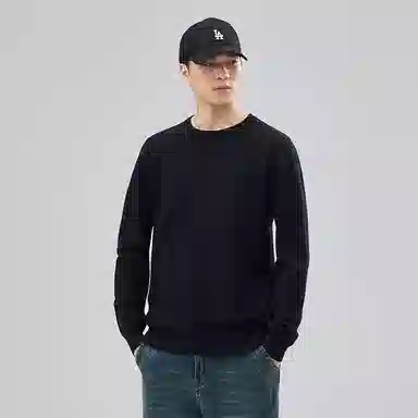 【dme】 圆领套头基础款宽松百搭纯色毛衣 男女同款