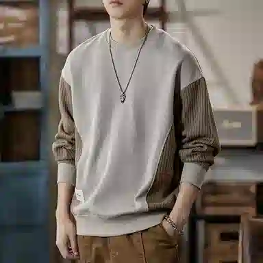 【dme】 基础款圆领时尚纯色毛衣 男女同款