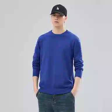 【dme】 圆领套头基础款宽松百搭纯色毛衣 男女同款