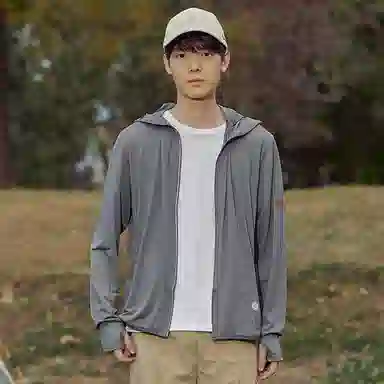 【dme】 超薄弹力冰感休闲百搭可拆卸加宽帽檐防晒服 男女同款