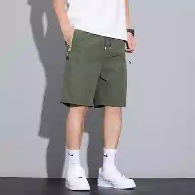 【dme】 日常通勤潮流时尚简约多功能大口袋百搭舒适宽松五分工装休闲短裤 男女同款