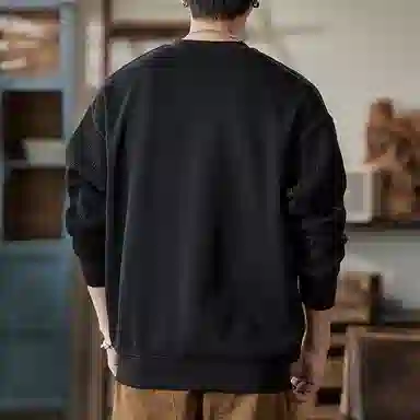 【dme】 基础款圆领时尚纯色毛衣 男女同款