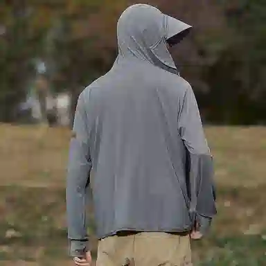 【dme】 超薄弹力冰感休闲百搭可拆卸加宽帽檐防晒服 男女同款