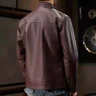 dme Classic Biker Leather Jacket