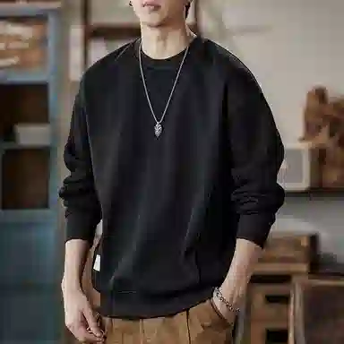 【dme】 基础款圆领时尚纯色毛衣 男女同款