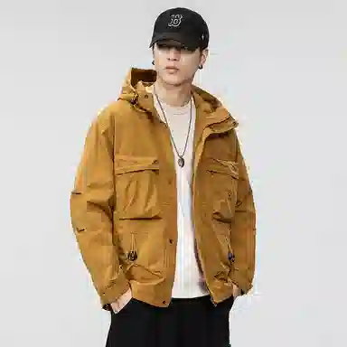 【dme】  美式宽松连帽多口袋户外高街休闲外套  防水防风保暖冲锋衣 男女同款