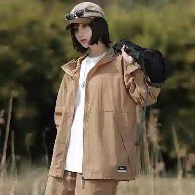 【dme】 美式复古机能风薄款凉感宽松连帽长袖基础款时尚简约百搭休闲 凉感透气速干防晒服 男女同款