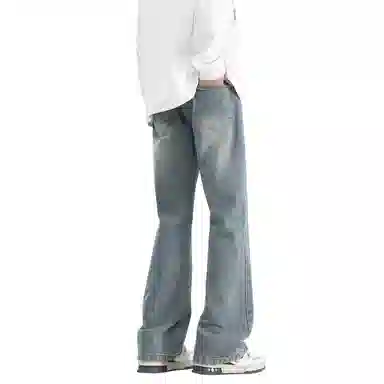 布客行 美式高街复古水洗做旧多种版型设计感百搭休闲裤牛仔裤 男女同款