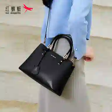 红蜻蜓 通勤百搭 真皮 手提包 女款 多色