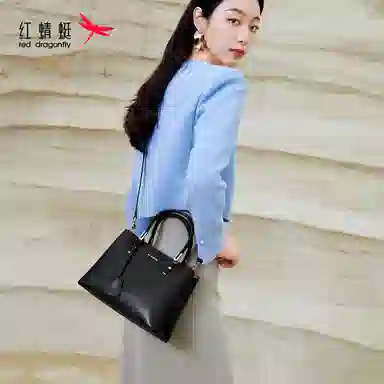 红蜻蜓 通勤百搭 真皮 手提包 女款 多色