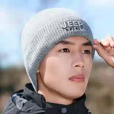 JEEP SPIRIT Windproof Knit Hat Black
