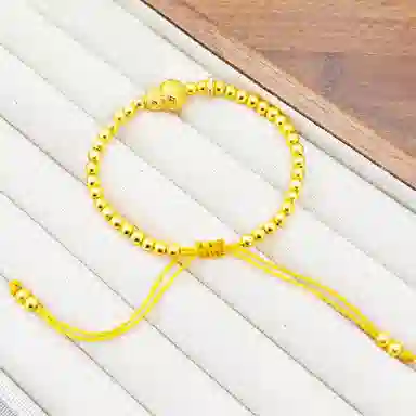 【情侣礼赠首选】 庆大福 福禄双至 否极泰来 转运葫芦新中式古福运连连小众显白贵气感通勤气质穿搭#好运 合金 手链 男女同款情侣款