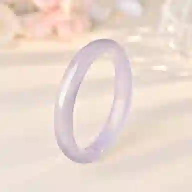 庆大福 紫罗兰系列 新中式国风国潮小众芋泥波波素雅水润汉服旗袍优雅气质古风#好运 琉璃 手镯 女款