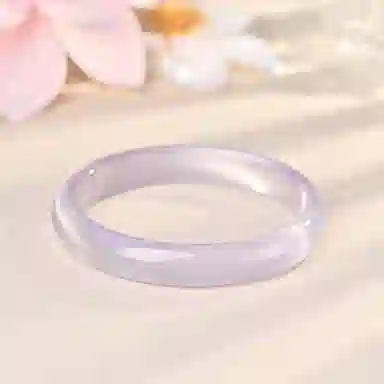 庆大福 紫罗兰系列 新中式国风国潮小众芋泥波波素雅水润汉服旗袍优雅气质古风#好运 琉璃 手镯 女款