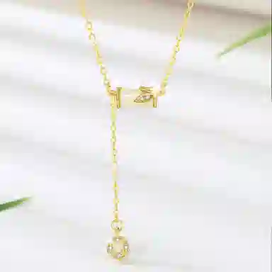 庆大福 竹节小蛮腰   六六大顺复古新中式民族风轻奢高级感设计节节高升 转运上时尚高级感#好运 玉髓 项链 女款