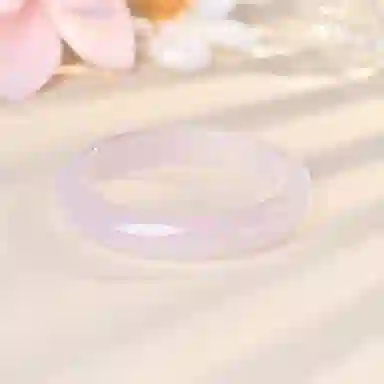 庆大福 暮山紫系列 新中式 国潮国风 温润细腻 小众古色古香 显白水润 高级轻奢 #好运 玉髓 手镯 女款